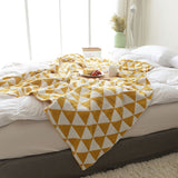 130*160cm,Cotton,Blanket,Geometry,Knitted,Bedspread,Chair,Textile