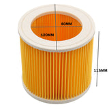 Vacuum,Cleaner,Cartridge,Filter,Replacement,Karcher,WD2.200,WD3.500,A2504,A2654