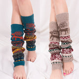 Women's,Compression,Pattern,Knitting,Piles,Socks,Cover,Boots,Socks,Women