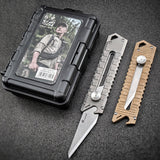 OUTDOORS,12.2cm,Tactical,Folding,Blade,Knife,Opener,Keychain,Survival,Camping,Outdoor,Point,Blade