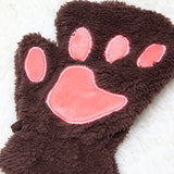 Women,Girls,Fluffy,Plush,Fingerless,Gloves,Glove,Winter,Mittens