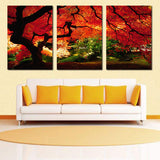 Miico,Painted,Three,Combination,Decorative,Paintings,Maple,Decoration