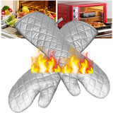 1Pair,Microwave,Gloves,Resistant,Cooking,Glove,Inches,Slicone,Cloth,Mitts