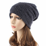 Women,Casual,Autumn,Knitting,Outdoor,Solid,Skullies,Beanies