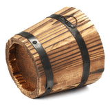 Wooden,Round,Waves,Barrel,Planter,Flower,Office,Garden,Wedding,Decor