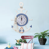 Clocks,Mediterranean,Style,Clocks,Hanging,Rudder,Watch,Creative,Living,Decor,Horloge