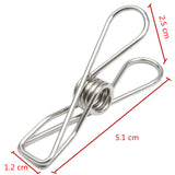 Suleve,SSCH01,20Pcs,Stainless,Steel,Clothes,Metal,Clips,Hanger,Socks,Underwear,Towel,Sheet