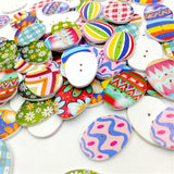 Wooden,Buttons,Easter,Mixed,Holes,Buttons,Sewing,Scrapbooking,Crafts