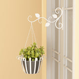 Hanging,Flower,Stand,Outdoor,Balcony,Hanging,Basket,Stand,Green,Radish,Hanger,Wrought,Hanger