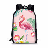 Flamingo,Backpack,Student,Travel,School,College,Shoulder,Handbag,Camping,Rucksack