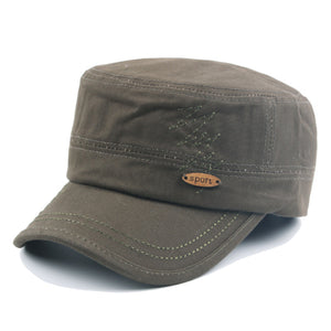 Cotton,Military,Washed,Baseball,Embroidered,Plain,Cadet,Outdoor,Visor