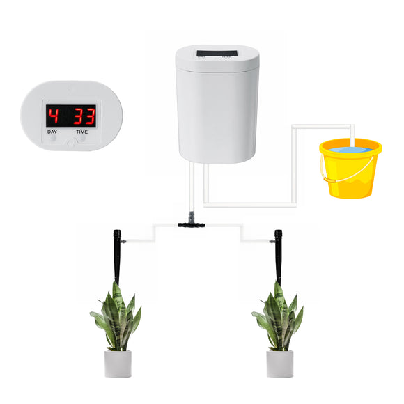 Automatic,Irrigation,System,Watering,Timer,Rechargable,Battery