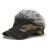 Camouflage,Synthetic,Hairpiece,Peaked,Toupee,Fishing,Hunting,Tactical