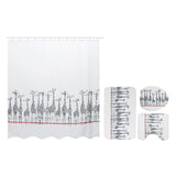 180x180cm,Giraffe,Fabric,Shower,Curtains,Waterproof,Toilet,Cover