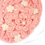 Women,Crochet,Knitting,Woven,Flower,Slouch,Beanie,Hanging,Decorative