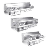 Space,Aluminum,Kitchen,Double,Chopstick,Holder,Seasoning,Mount,Storage,Kitchen,Arrangement
