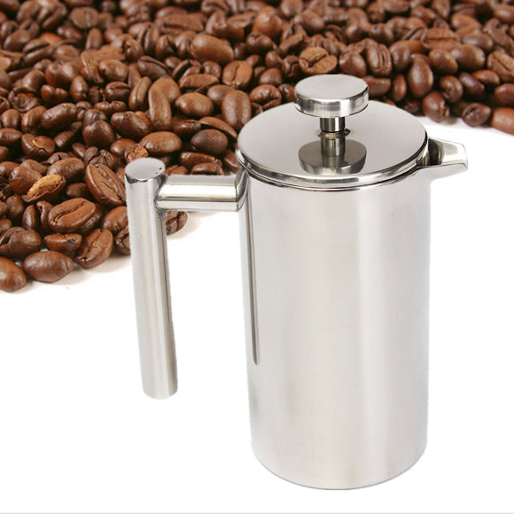 Stainless,Steel,Cafetiere,Filter,Coffee,Maker,Water,Bottle