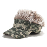 Camouflage,Synthetic,Hairpiece,Peaked,Toupee,Fishing,Hunting,Tactical