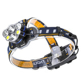 XANES,1200lm,Headlamp,Modes,Waterproof,Rechargeable,Flashlight,Camping,Fishing,Cycling