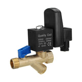 AC220V,Brass,Electric,Solenoid,Automatic,Timer,Compressor,Dryer,Drain,Water,Valve"