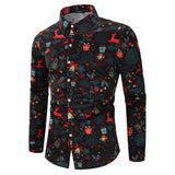 Men's,Christmas,Shirt,Casual,Party,Sleeve,Shirt,Breathable,Blouse,Camping,Hiking,Fancy