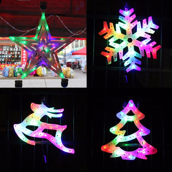 Christmas,Snowflake,Decorative,Colorful,Light,Window,Decoration