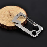 Multifunctional,Buckle,Stainless,Steel,Hiking,Climbing,Carabiner,Outdoor,Survival,Tools