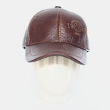 Genuine,Leather,Solid,Color,First,Layer,Leather,Casual,Baseball