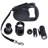 Retractable,Leash,Automatic,Walking,Leash,Garbage,Dispenser,Night,Light,Traction