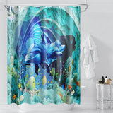 Dolphin,Waterproof,Bathroom,Shower,Curtain,Toilet,Cover,Floor