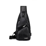 Casual,Outdoor,Travel,Charging,Sling,Leather,Chest,Crossbody