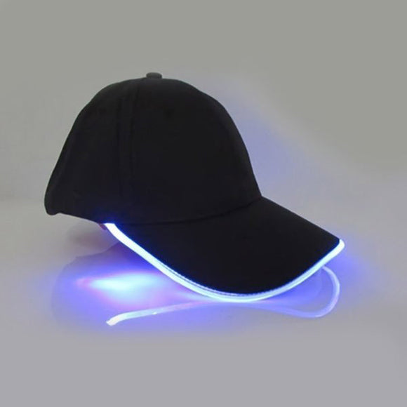 Unisex,Style,Light,Baseball,Luminous,Fashion,Snapback,Fiber,Optic