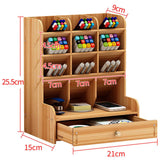 Wooden,Holder,Storage,Large,Capacity,Stationery,Cosmetic,Organizer,Jewelry,Display,Saving,Space