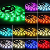 Light,Strip,5050SMD,Strip,Light,Battery,Operated,Waterproof,Modes,Color,Change