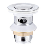 Chrome,Click,Clack,Slotted,Sprung,Button,Basin,Waste,Faucet