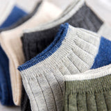 Cotton,Stripe,Patchwork,Invisible,Socks,Outdoor,Sport,Liner,Sneaker,Slippers,Socks