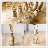 Zakka,Glass,Flower,Bottle,Ornaments,Flower,Dried,Flowers