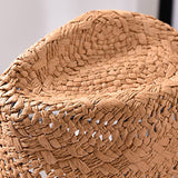 Women,Summer,Foldable,Sunscreen,Beach,Straw,Hollow,Breathable