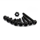 160Pcs,Metric,Black,Nylon,Phillips,Screw,Assortment