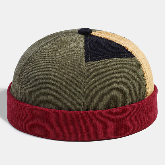 Banggood,Design,Corduroy,Multicolor,Patchwork,Color,Pattern,Casual,Beanie,Landlord,Skull