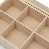 Compartments,Wooden,Kitchen,Spice,Display,Storage,Chest,Essential,Container