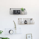 Mounted,Rustic,Metal,Floating,Storage,Shelf,Picture,Frames,Collectibles,Decorative,Items