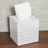 Square,Leather,Tissue,Toilet,Holder,Cover,Paper,Decor,Silver