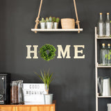 Unfinished,Wooden,Letters,Artificial,Boxwood,Wreath,Decoration