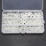 Suleve,MXNW1,500pcs,White,Black,Nylon,Washer,Washers,Gasket