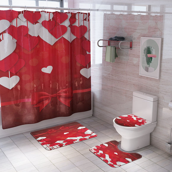 Honana,Bathroom,Waterproof,Shower,Curtain,Pedestal,Toilet,Covers,Bathroom,Decor