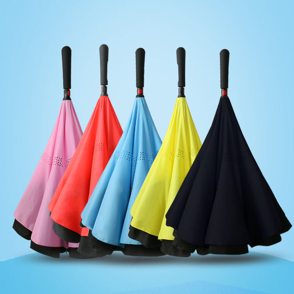 Reverse,umbrella,creative,straight,handle,standing,umbrella