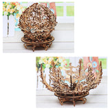 Wooden,Mechanical,Transmission,Flower,Decorations