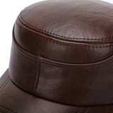 Three,Winter,Leather,Military,Cadet,Casual,Solid