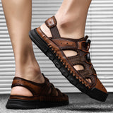 Men's,Leather,Sandals,Quick,Drying,Waterproof,Fashion,Deodorant,Sports,Casual,Sandals